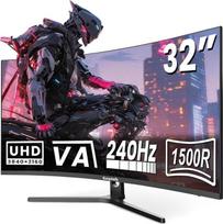 „Gawfolk Cuverd“ 32 colių 4K žaidimų monitorius, 240 Hz, 1500R, 3840 x 2160 UHD, 1 ms, „G-Sync“ ir „FreeSync“, HDR, HDMI 2.1 ir DP 2.0, VESA 75 x 75 mm