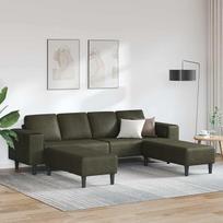 „Gecheer“ sofų komplektas „Armeegrün“ iš dirbtinio zamšinio, moderni minkšta sofa, skirta svetainei, miegamajam ir žaidimų kambariui 3335142