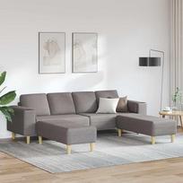 „Gecheer“ sofų komplektas, pilkos spalvos audinys, moderni minkšta sofa, skirta svetainei, miegamajam ir žaidimų kambariui 3335117