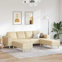 „Gecheer“ sofų komplektas, kreminės spalvos audinys, moderni minkšta sofa, skirta svetainei, miegamajam ir žaidimų kambariui 3335118