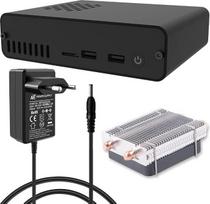„GeeekPi DeskPi Pro V3“ korpusas su 2,5 colio SATA HDD/SSD NAS saugojimo rinkiniu, „Raspberry Pi“ priedėlis su „Ice Tower“ aušintuvu, 24 W, 12 V, 2 A maitinimo blokas, skirtas „Raspberry Pi 4“ Model B su 2GB, 4GB arba 8GB atmintimi (RPi plokštė į kompl
