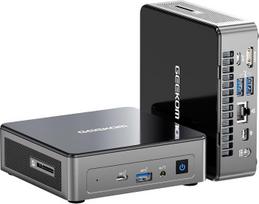 „GEEKOM NUC“ mini kompiuteris, „Mini Air12“ mini kompiuteris su „Intel Alder Lake N100“ procesoriumi (iki 3,4 GHz), 16GB DDR4, 512GB SSD, „Windows 11 Pro“ stalinis kompiuteris, palaiko 4K UHD, „Wi-Fi 6“, „BT 5.2“, HDMI, VESA