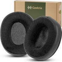 „Geekria Comfort Velour“ ausinių pagalvėlės, skirtos modeliams ATH M50X, M50XBT, M50x ENSO, M50XBT2, M50, M40X, M30, M20, M10, „Logitech G Pro X“ / „Pro X2“ (juodos)