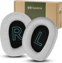 „Geekria Comfort“ atsarginės tinklinės ausų pagalvėlės, skirtos „Logitech G522 Lightspeed“ belaidžiams ausiniams – ausų pagalvėlių remonto detalės (pilkos)