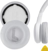 „Geekria QuickFit“ atsarginės ausinių pagalvėlės, skirtos „JBL Live 400BT“ ausinėms. Ausinių pagalvėlių remonto detalės. Pilkos spalvos
