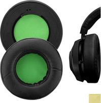 „Geekria QuickFit“ atsarginės ausinių pagalvėlės, skirtos „Razer Kraken 7.1 Chroma V2 USB“ žaidimų ausinėms – ausinių pagalvėlės, ausinių remonto detalės (juodos/žalios)