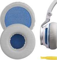 „Geekria QuickFit“ baltymų odos ausinių pagalvėlių pakaitalai, skirti „JBL Synchros S400BT“ ausinėms, ausinių pagalvėlės, ausinių kaušelių remonto detalės (pilkos spalvos)