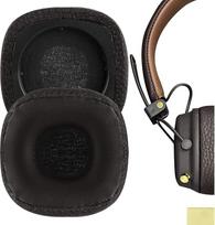 „Geekria QuickFit“ baltymų odos ausinių pagalvėlių pakaitalai, skirti „Marshall Major III“ laidinėms, „Major III Bluetooth“ belaidėms ir „MID ANC“ ausinėms, ausinių pagalvėlių, ausinių komplektų pagalvėlių, ausinių kaušelių remonto detalės (rudos)