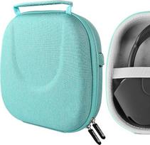 „Geekria Shield“ ausinių dėklas, suderinamas su „AirPod Max“ ausinių dėklu, atsarginis kietasis kelioninis dėklas su vieta laidams laikyti (žalias)