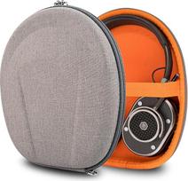 „Geekria Shield“ ausinių dėklas, skirtas plokščiosioms ausinėms, atsarginis kietas kelioninis dėklas su laido laikikliu, suderinamas su „Master & Dynamic“, „Skullcandy“ ir „Shure“ ausinėmis (rudas)