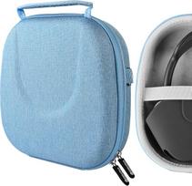 „Geekria Shield“ ausinių dėklas, suderinamas su „AirPod Max“ ausinių dėklu, atsarginis kietas kelioninis dėklas su vieta „Smart Case“ ir priedams laikyti (mėlynas)