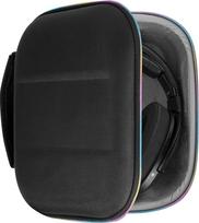 „Geekria Shield“ ausinių dėklas, suderinamas su „Sennheiser“ HD400PRO, HD560S, HD598, HD 599SE, HD280PRO, HD 600 modeliais; atsarginis kietas kelioninis dėklas su vietos laidams laikyti (juodas)