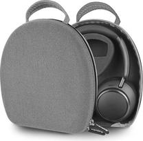 „Geekria Shield“ ausinių dėklas, suderinamas su „Soundcore Q11i“, „Space Q45“, „Life Q35/Q30/Q20i“ ir kitais modeliais, kietas kelioninis dėklas su vietele laidams laikyti (pilkos spalvos iš mikropluošto)