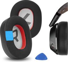 „Geekria Sport“ aušinamieji geliniai ausinių pagalvėlių pakaitalai, skirti „Plantronics BackBeat PRO 2“, „BackBeat PRO 2 Special Edition“ ir „Voyager 8200 UC“ ausinėms, ausinių pagalvėlės, remonto detalės (juodos/raudonos)
