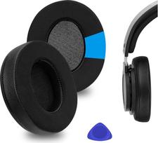 „Geekria Sport“ aušinimo gelio ausų pagalvėlės, skirtos „Philips“ SHP9500, SHP9500S, SHP9600 ausinių ausinių kaušelių atsarginėms dalims ir remontui (juodos)