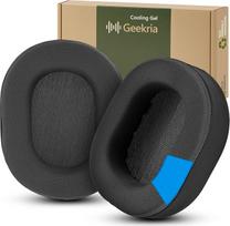 „Geekria Sport“ aušinimo gelio ausų pagalvėlės, skirtos „Corsair HS65“ ir „HS55“ ausinių ausų pagalvėlių remontui (juodos)