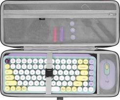 „GEEKRIA“ 75 % klaviatūros dėklas, kietas kelioninis dėklas kompaktiškai 84 klavišų mechaninei žaidimų klaviatūrai, suderinamas su „Logitech POP Keys“, „POP ICON Combo“ ir „MX Mechanical Mini“ (tamsiai pilkos spalvos)