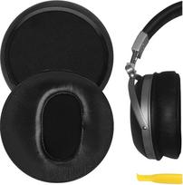 „Geekria“ atsarginės ausinių pagalvėlės, skirtos „DENON AH-D2000“, „AH D5000“, „D7000“ ausinėms: ausinių pagalvėlės / ausų pagalvėlės / ausinių kaušeliai / ausų dangteliai / ausinių pagalvėlių remonto detalės (avikailio oda)