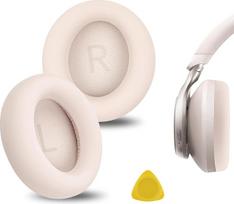 „Geekria“ atsarginės ausų pagalvėlės, suderinamos su „Anker Soundcore Space One“ ausinėmis. Ausų pagalvėlės. Remonto detalės (spalva „Latte Cream“)