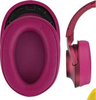 „Geekria“ atsarginės ausų pagalvėlės, suderinamos su „Sony“ MDR-100ABN, WH-H900N modeliais, ausų pagalvėlės (bordo raudonos spalvos)