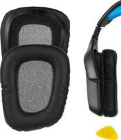 „Geekria“ ausinių pagalvėlės „Logitech“ ausinėms – atsarginės dalys, juodos spalvos