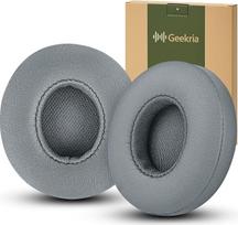 „Geekria“ ausinių pagalvėlės, skirtos „Beats by Dr. Dre Solo3“, „Solo 3.0“ ir „Solo 2“ ant ausų dedamoms belaidėms ausinėms: atsarginės ausinių pagalvėlės / ausų pagalvėlės / ausinių kaušeliai / ausų dangteliai / ausinių pagalvėlių remonto detalės (pilkos