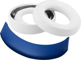 „Geekria“ ausinių pagalvėlių komplektas, skirtas „PlayStation Gold Wireless“ / „Sony PS4“ / „PS3“ / „PSV Gold Wireless“ ausinėms: ausinių pagalvėlės ir galvos juostos paminkštinimas / ausų pagalvėlės + galvos juostos paminkštinimas / remonto detalės (balt
