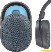 „Geekria“ baltos spalvos odos imitacijos ausinių pagalvėlės, suderinamos su „Skullcandy Riff Wireless“ ir „Riff2“ laidinėmis bei belaidėmis ausinėmis, dengiančiomis ausis