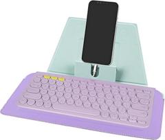 „Geekria“ kompaktiškas klaviatūros dėklas, veganiškos odos kelioninis dėklas su telefono ir planšetinio kompiuterio laikikliais, suderinamas su „Logitech Pebble Keys 2 K380s“ / „K380“, „Magic Keyboard“ (spalva „Daydream Mint“)