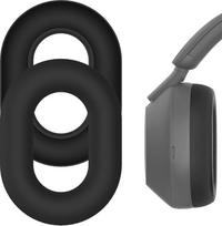 „Geekria“ silikoniniai ausų pagalvėliai, suderinami su „Sony WH-1000XM5“, „WH-1000XM5“ belaidėmis ausinėmis, ausinių kaušelių dangteliai, atsparūs prakaitui ir lengvai plaunami (juodi)