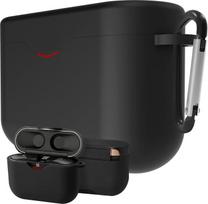 „Geekria“ silikoninis dėklas, skirtas „Sony WF-1000XM3“, „WF1000XM3 S“ ir „WF1000XM3 B“ visiškai belaidžiams triukšmo slopinimo ausiniams – apsauginis dėklas su raktų pakabuku ir matomu LED indikatoriumi