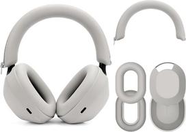 „Geekria“ silikoninių ausinių apsaugų rinkiniai, suderinami su „Sony WH-1000XM5“ ir „WH-1000XM5“ belaidėmis ausinėmis, apsauga nuo įbrėžimų, ausų įdėklų apsauga, galvos juostos apsauga, paviršiaus apsauga (smėlio spalvos)
