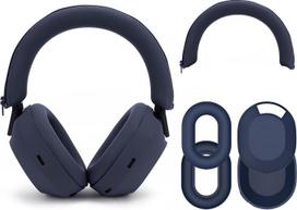 „Geekria“ silikoninių ausinių apsaugų rinkiniai, suderinami su „Sony WH-1000XM5“ ir „WH-1000XM5“ belaidėmis ausinėmis, apsauga nuo įbrėžimų, ausinių antgaliai, galvos juostos apsauga, korpuso apsauga (mėlyni)