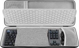 „Geekria“ TKL klaviatūros ir pelės rinkinys su kietu dėklu, suderinamas su „Logitech G915 TKL+G502“ pele, „Razer Huntsman V3 Pro TKL“, kelioninis krepšys 87 klavišų klaviatūrai (tamsiai pilkos spalvos)