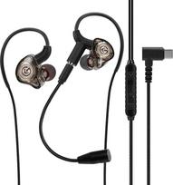 „Geekria“ žaidimų ausinės su nuimamu mikrofonu, laidinės USB-C ausinės, triukšmą izoliuojančios stereo ausinės su giliais baisais, skirtos telefonams, kompiuteriams, nešiojamiesiems kompiuteriams ir žaidimų įrenginiams (juodos / 4,9 pėdos)