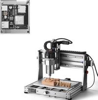 „Genmitsu 3020-PRO Ultra“ CNC frezavimo staklės + belaidžio „Wi-Fi“ modulio rinkinys, visiškai metalinis graviravimo įrenginys, patobulinta 710 W galios velenė, skirta metalui ir medžiui, 60 mm žingsninis variklis, įmontuotas pagrindinės plokštės ventilia
