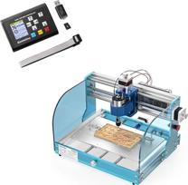 „Genmitsu 3018-PROVer V2“ CNC frezavimo staklės + autonominė valdymo sistema pradedantiesiems | Aliuminio rėmas, GRBL valdymas, avarinis išjungimo mygtukas, skirtos medžio, akrilo ir MDF apdirbimui