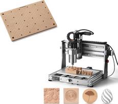 „Genmitsu 3020-PRO Ultra“ CNC frezavimo staklės + MDF grotelės, visiškai metalinis graviravimo aparatas, patobulintas 710 W velenas, skirtas metalo ir medžio apdirbimui, 60 mm žingsninis variklis, įmontuotas pagrindinės plokštės ventiliatorius
