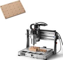 „Genmitsu 3020-PRO Ultra“ CNC frezavimo staklės + MDF grotelės, visiškai metalinis graviravimo staklės, patobulintas 710 W velenas, skirtas metalui ir medžiui, 60 mm žingsninis variklis, įmontuotas pagrindinės plokštės ventiliatorius