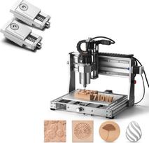 „Genmitsu 3020-PRO Ultra“ CNC frezavimo staklės + „Mini Vise“ spaustukas, visiškai metalinis graviravimo įrenginys, patobulintas 710 W velenas, skirtas metalui ir medžiui, 60 mm žingsninis variklis, įmontuotas pagrindinės plokštės ventiliatorius