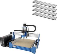 „Genmitsu PROVerXL 4030S CNC+“ su T-formos grioveliais, 3 ašių stalinis graviravimo staklės su 710 W varikliu ir linijine kreipiamąja, „GRBL“ valdymu ir programėle, CNC frezavimo staklės profesionalams ir pradedantiesiems