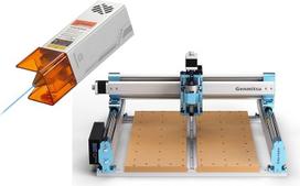 „Genmitsu“ CNC frezavimo staklės 4040-PRO su 10 W galios lazeriniu moduliu, graviravimo staklės su GRBL valdymo sistema, 3 ašių CNC staklės, darbo sritis 400 x 400 x 78 mm
