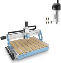 „Genmitsu“ CNC frezavimo staklės „PROVerXL 6050 Plus“ + 710 W kompaktiškas maršrutizatorius, „GRBL“ valdymas, visiškai metalinis CNC maršrutizatorius su linijinėmis kreipiamosiomis, 3 ašių frezavimas medžio, aliuminio, vario, spausdintinių plokščių ir met