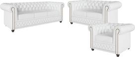 „George Chesterfield“ sofų komplektas 3-2-1 – minkštas sofų komplektas svetainei. 3-vietė sofa su miego funkcija, 203 x 86 x 72 cm. 2vietų sofa, 148 x 86 x 72 cm; kėdė, 94 x 86 x 72 cm