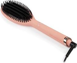 „ghd glide“ „Pink Peach“ šiluminė šukutė plaukams išlyginti su keramine šildymo technologija ir jonizatoriumi