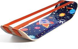 „Gibbon GiBoard“ pusiausvyros lenta suaugusiems ir vaikams – „slackline“ treniruoklis, skirtas treniruotėms namuose – medinė svyruojanti pusiausvyros lenta – pratimai prie stovimojo stalo – joga, judrumas, pilatesas, raumenų stiprinimas