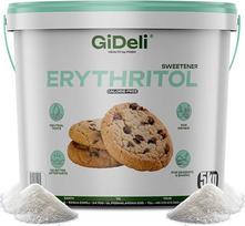 „GiDeli“ eritritolis, 5 kg kibire – kristalinis cukraus pakaitalas, tinkamas veganams ir nekenkiantis dantims