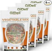 „GiDeli“ sriubų prieskoniai, 4 x 5 kg – daržovių sultinys be druskos – Džiovintos daržovės be priedų, natūraliai džiovintos – puikiai tinka sriuboms, padažams ir troškiniams | atidarius pakuotę juntamas šviežių daržovių aromatas, išbrinksta karštame vande