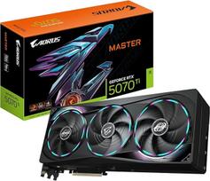 „Gigabyte Aorus GeForce RTX 5070 Ti Master 16G“ vaizdo plokštė – 16GB GDDR7, 256 bitų, PCI-E 5.0, 2670 MHz procesoriaus dažnis, 3 x DP 2.1a, 1 x HDMI 2.1b, „NVIDIA DLSS 4“, GV-N507TAORUS M-16GD