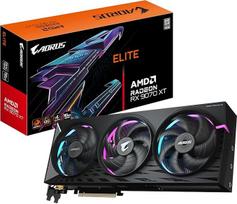 „Gigabyte AORUS Radeon RX 9070 XT Elite 16G“ vaizdo plokštė – 16GB GDDR6, 256 bitų, PCI-E 5.0, 3100 MHz branduolio dažnis, 2 x DisplayPort, 2 x HDMI, GV-R9070XTAORUS E-16GD